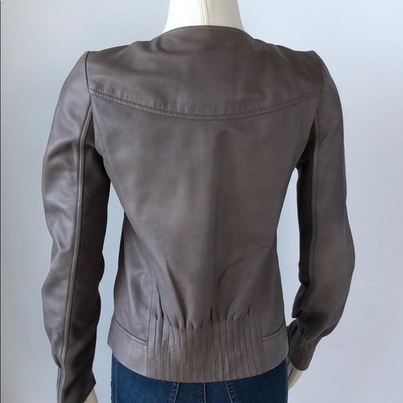 NWOT Trouve Leather Jacket Gray/Brown Size Small - Picture 9 of 14